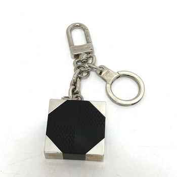 Louis Vuitton Bag Charm M66356 Plastic Black Porte Cle_Damier Ebene Women