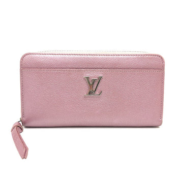 Louis Vuitton Long Wallet Purse M69812 Leather Pink Zippy Rock Me Women