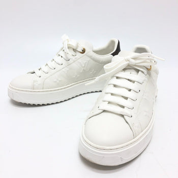 Louis Vuitton Sneakers 1Aae5 Leather White Timeout Line 36 1/2