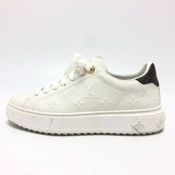 Louis Vuitton Sneakers 1Aae5 Leather White Timeout Line 36 1/2