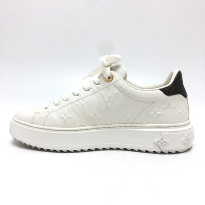 Louis Vuitton Sneakers 1Aae5 Leather White Timeout Line 36 1/2