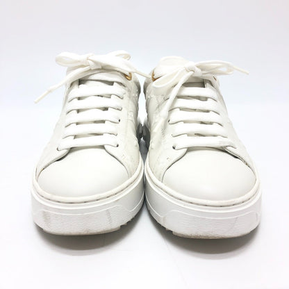 Louis Vuitton Sneakers 1Aae5 Leather White Timeout Line 36 1/2