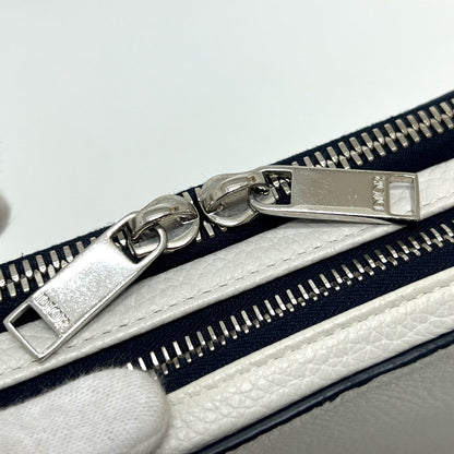 Dior Shoulder Bag Leather White Dior X Stssy Collaboration