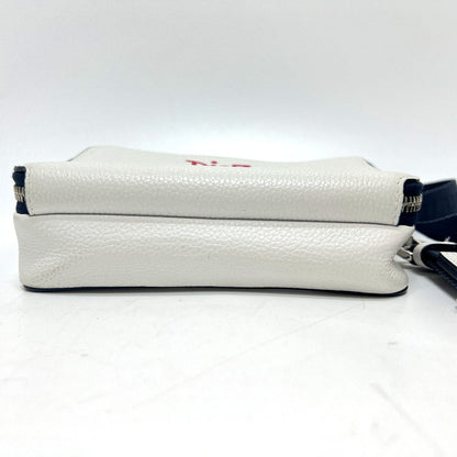 Dior Shoulder Bag Leather White Dior X Stssy Collaboration