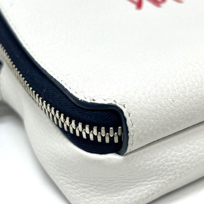 Dior Shoulder Bag Leather White Dior X Stssy Collaboration