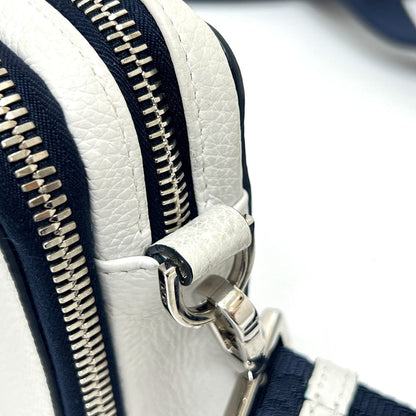Dior Shoulder Bag Leather White Dior X Stssy Collaboration