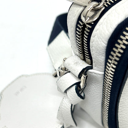 Dior Shoulder Bag Leather White Dior X Stssy Collaboration