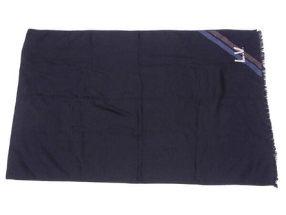 Louis Vuitton Scarf Black X Blue X Beige Type Stall