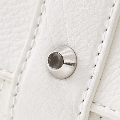 Christian Dior Handbag 09-Ma-0044 Leather White Canage