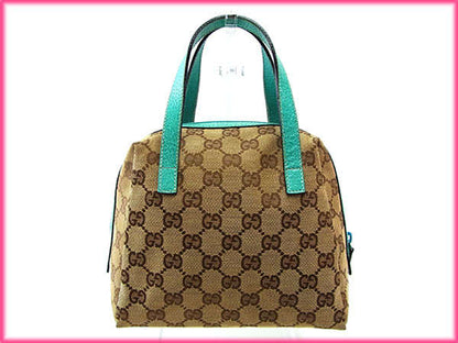 Gucci Handbag 124542 Gg Canvas Beige X Brown X Green