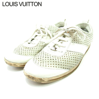 Louis Vuitton Sneakers White Gray #7 Half 7 1/2
