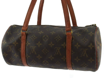 Louis Vuitton Handbag M51365 Brown Beige Gold Papillon 30 Old Type
