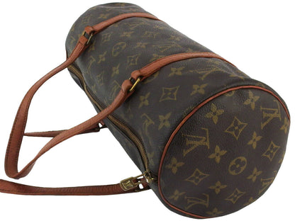 Louis Vuitton Handbag M51365 Brown Beige Gold Papillon 30 Old Type