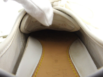 Louis Vuitton Sneakers White White Beige 34 Half Low Cut