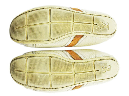 Louis Vuitton Sneakers White White Beige 34 Half Low Cut