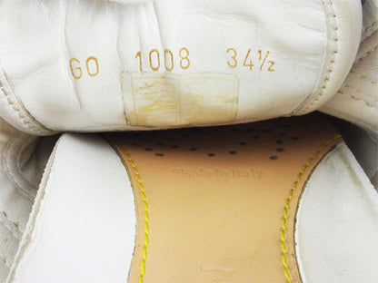 Louis Vuitton Sneakers White White Beige 34 Half Low Cut