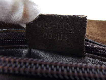 Gucci Tote Bag Brown Silver