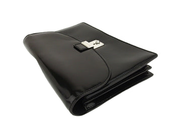 Gucci Clutch Bag Black Silver