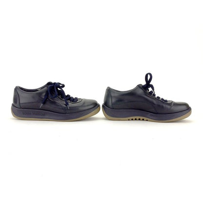 Louis Vuitton Sneakers Leather Navy 37 Half 37 1/2