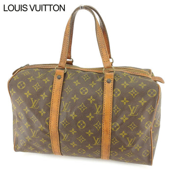 Louis Vuitton Boston Duffel Bag M41626 Brown Beige Sac Spool35