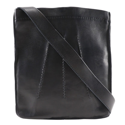Hermes Shoulder Bag Calfskin Black Toudu Unisex(Unisex)