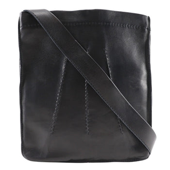 Hermes Shoulder Bag Calfskin Black Toudu Unisex(Unisex)