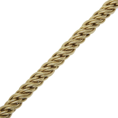 Chanel Necklace Plated Gold, Rhinestones Gold Coco Mark Gripoa Women