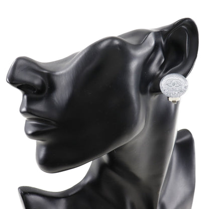 Chanel Earring Plastic Silver Coco Mark Women