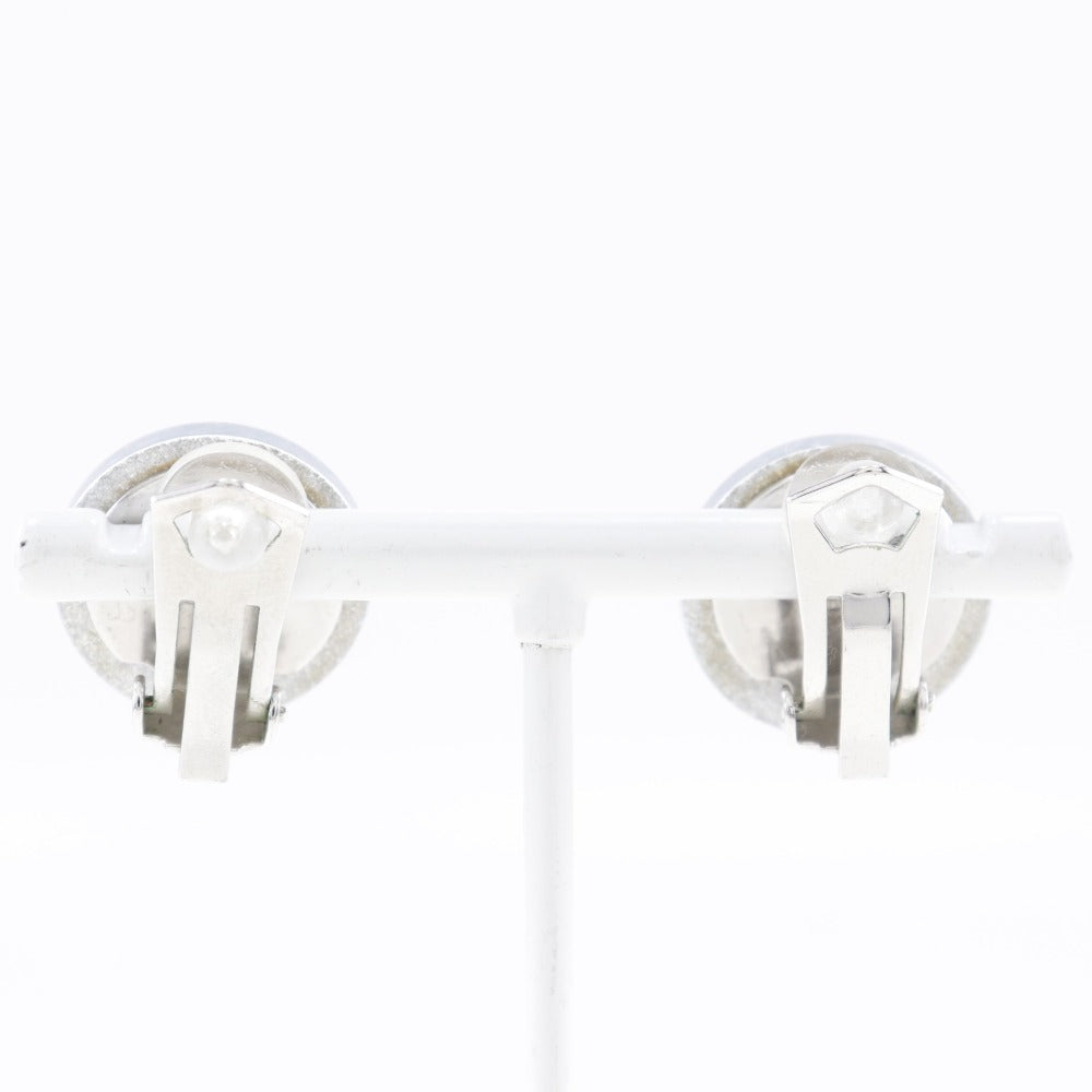 Chanel Earring Plastic Silver Coco Mark Women