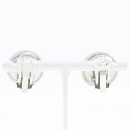 Chanel Earring Plastic Silver Coco Mark Women
