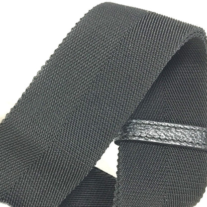 Gucci Waist Bag 146304 Gg Canvas / Leather Black Gg Belt Bag Mens
