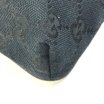 Gucci Waist Bag 146304 Gg Canvas / Leather Black Gg Belt Bag Mens