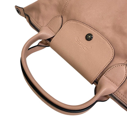 Longchamp Tote Bag L1515 757 507 Leather Pink Le Pliage Cuir, Size M M