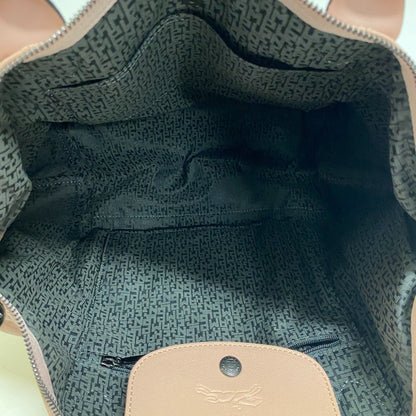 Longchamp Tote Bag L1515 757 507 Leather Pink Le Pliage Cuir, Size M M