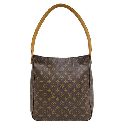 Louis Vuitton Shoulder Bag M51145 Leather Brown Monogram Loopinggm Women