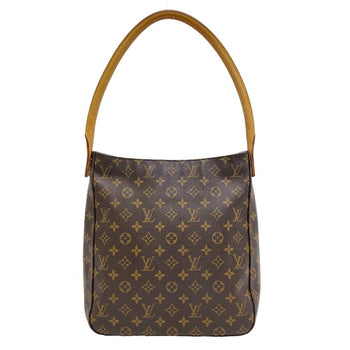 Louis Vuitton Shoulder Bag M51145 Leather Brown Monogram Loopinggm Women