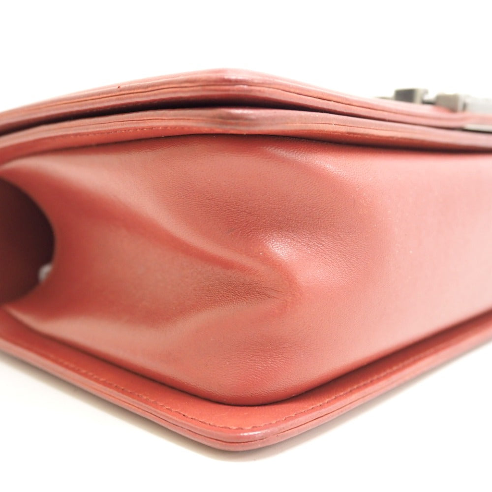 Chanel Shoulder Bag Lambskin Pink Boy Chanel