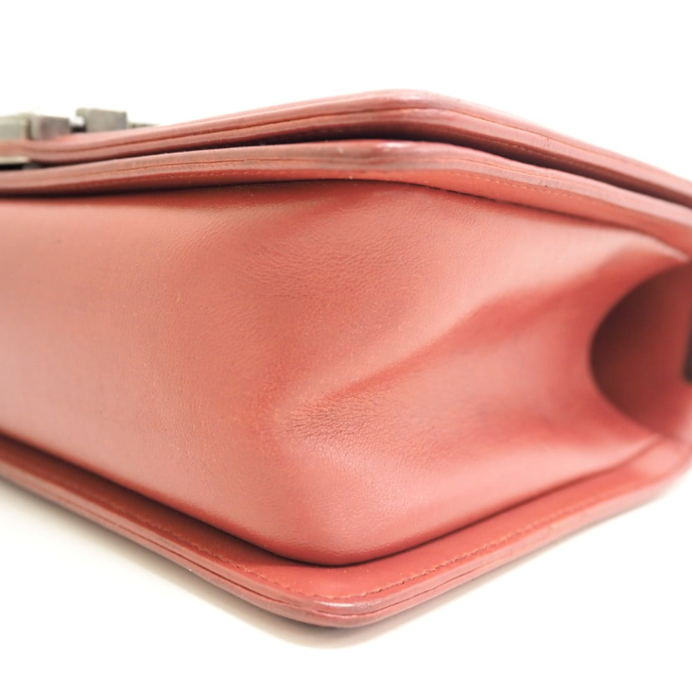 Chanel Shoulder Bag Lambskin Pink Boy Chanel
