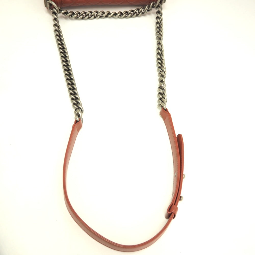 Chanel Shoulder Bag Lambskin Pink Boy Chanel