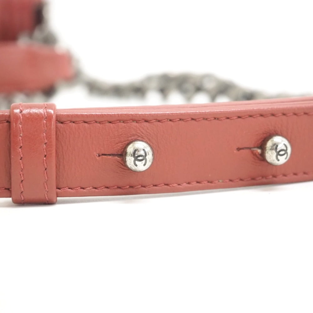 Chanel Shoulder Bag Lambskin Pink Boy Chanel