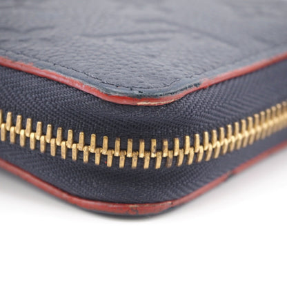Louis Vuitton Long Wallet Purse M62121 Leather Navy Monogram Ann Platt Marine Rouge Women(Unisex)