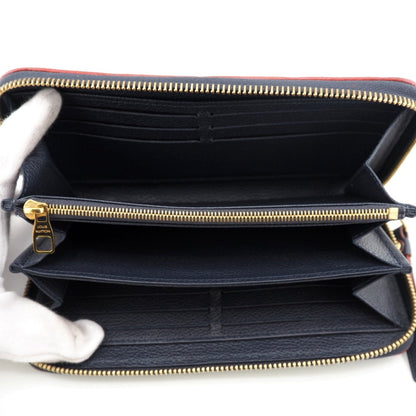 Louis Vuitton Long Wallet Purse M62121 Leather Navy Monogram Ann Platt Marine Rouge Women(Unisex)
