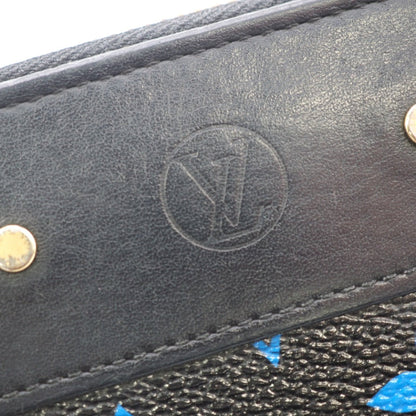 Louis Vuitton Long Wallet Purse M67235 Leather Black Zip Around Monogram Zippy Wallet Mens