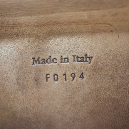 Berluti Long Wallet Purse Leather Brown Calligraphy Mens