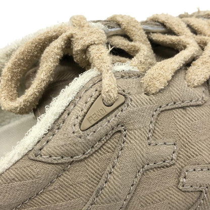 Fendi Sneakers 7E1495 Fabric Beige Fendi Match Women 6