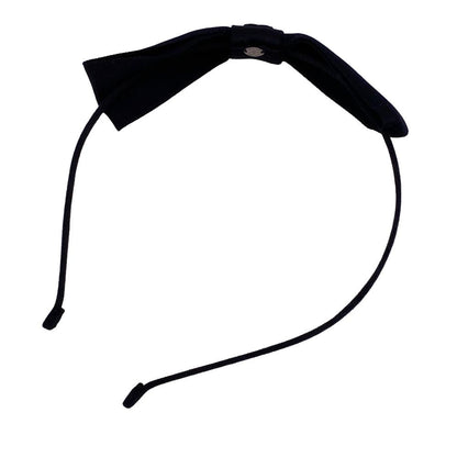 Chanel Hair Accessory Nylon Black 23P Coco Mark Headband Ribbon Women