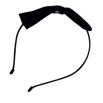 Chanel Hair Accessory Nylon Black 23P Coco Mark Headband Ribbon Women