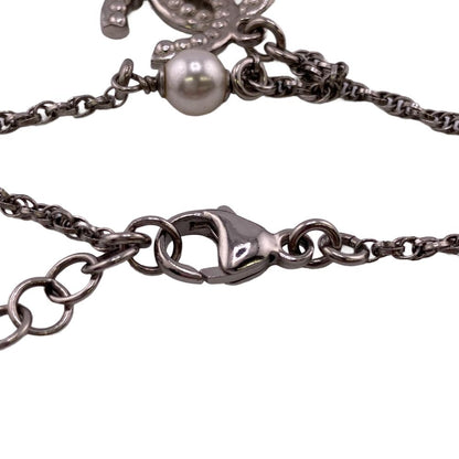 Chanel Bracelet Gold Plated Silver Coco Mark Fake Pearl