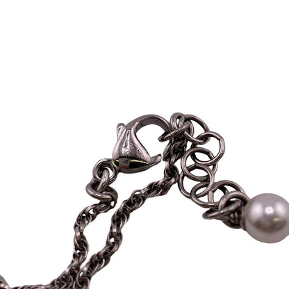 Chanel Bracelet Gold Plated Silver Coco Mark Fake Pearl