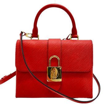Louis Vuitton Shoulder Bag M53239 Leather Red Epi Rocky Bb Women
